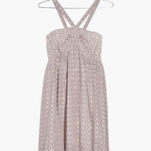 NWT  Madewell Silk Halter Dress Size 10